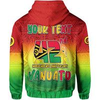 Custom Vanuatu Independence Day Hoodie 42nd Anniversary Yumi Yumi Yumi LT13 - Polynesian Pride