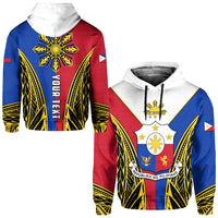 Custom Philippines Hoodie Sun Rayonnant LT13 Unisex Red - Polynesian Pride
