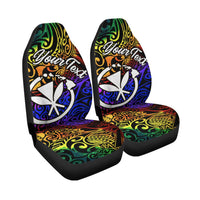 Hawaii Custom Personalised Car Seat Covers - Rainbow Polynesian Pattern - Polynesian Pride