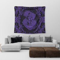 Hawaii Anchor Hibiscus Flower Vintage Tapestry - AH - Purple - Polynesian Pride
