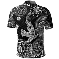 Hawaii Angry Shark Polynesian Polo Shirt Unique Style Black LT8 - Polynesian Pride