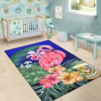 Hawaii Area Rug - The Flamingo Hibiscus - Polynesian Pride