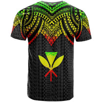 Hawaii Custom T Shirt Polynesian Armor Style Reggae - Polynesian Pride