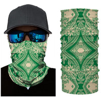 Hawaii Bandana Polynesian Plumeria Mix Green - Polynesian Pride