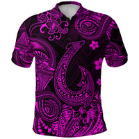 Hawaii Fish Hook Polynesian Polo Shirt Unique Style Pink LT8 - Polynesian Pride