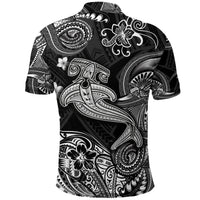 Hawaii Hammer Shark Polynesian Polo Shirt Unique Style Black LT8 - Polynesian Pride