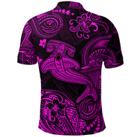 Hawaii Hammer Shark Polynesian Polo Shirt Unique Style Pink LT8 - Polynesian Pride