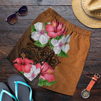 Hawaii Hibiscus Flower Polynesia Men's Shorts - AH Art - Polynesian Pride