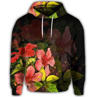 Hawaiian Hibiscus Tree Hoodie - Polynesian Pride