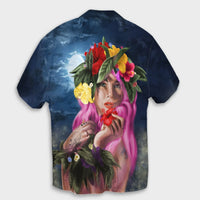 Hawaii Kanaka Colorful Hula Girl Hawaiian Shirt - Dinh Style - Polynesian Pride