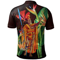 Hawaii Polo Shirt Hawaii King With Bird of Paradise - Polynesian Pride