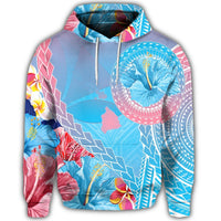 Hawaii Map Sweet Dream Kanaka Polynesian Hibiscus Hoodie - Polynesian Pride