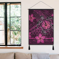 Hawaii Mix Polynesian Turtle Plumeria Hanging Poster - AH - Nick Style - Pink - Polynesian Pride