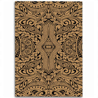 Hawaii Polynesian Culture Gold Area Rug - AH Luxurious - Polynesian Pride