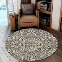 Hawaii Polynesian Culture Old Round Carpet - AH Round Carpet Luxurious Plush - Polynesian Pride