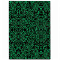 Hawaii Polynesian Lauhala Mix Green Area Rug - AH Luxurious - Polynesian Pride