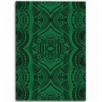Hawaii Polynesian Symmetry Green Area Rug - AH Luxurious - Polynesian Pride