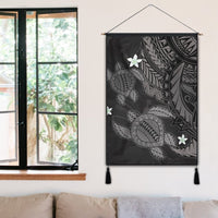 Hawaii Polynesian Turtle Hibiscus Hanging Poster - Gray - AH - Polynesian Pride