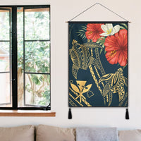 Hawaii Polynesian Turtle Hibiscus Hanging Poster - Nolan Style - AH - Polynesian Pride