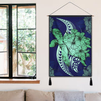 Hawaii Polynesian Turtle Hibiscus Hanging Poster1 - AH - Polynesian Pride