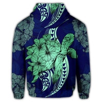 Hawaiian Polynesian Turtle Hibiscus Hoodie - Polynesian Pride