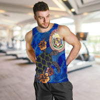 Hawaii Seal Of Hawaii Hibiscus Ocean Turtle Polynesian Tank Top - AH - Polynesian Pride
