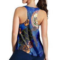 Hawaii Seal Of Hawaii Hibiscus Ocean Turtle Polynesian Racerback Tank - AH - Polynesian Pride