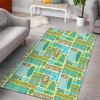 Hawaii Seamless Exotic Tiki Pattern Area Rug - AH - Polynesian Pride