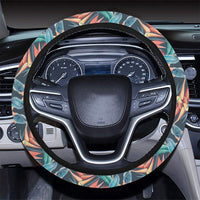Hawaii Seamless Tropical Flower Hawaiian Summer Hawaii Universal Steering Wheel Cover with Elastic Edge - Polynesian Pride