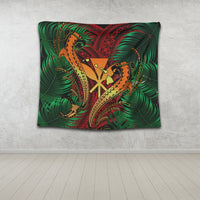 Hawaii Shark Polynesian Tropical Tapestry - Red - AH - Polynesian Pride