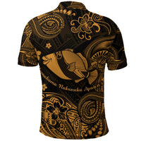 Hawaii State Fish: Humuhumu Nukunuku Apuaa Polynesian Polo Shirt Unique Style Gold LT8 - Polynesian Pride