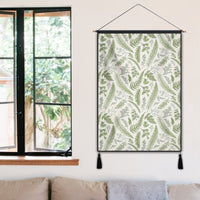Hawaii Tropical Green Pattern Hanging Poster - AH- Hanging Poster 50 x 75 cm Cotton And Linen - Polynesian Pride