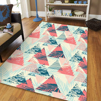 Hawaii Tropical Leaf Triangle Pattern Area Rug - AH - Polynesian Pride