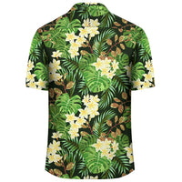 Hawaii Tropical Leaves And Plumeria Hawaiian Shirt - Polynesian Pride