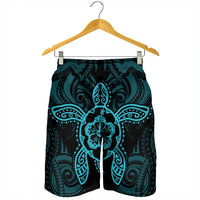 Hawaii Turtle Fixed Blue Men's Shorts AH - Polynesian Pride