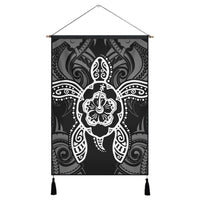 Hawaii Turtle Fixed White Hanging Poster AH Hanging Poster Cotton And Linen - Polynesian Pride