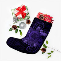Hawaii Turtle Hibiscus Polynesian Christmas Stocking - Full Style - Purple - AH - Polynesian Pride