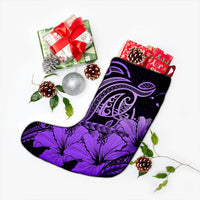 Hawaii Turtle Map Polynesian Christmas Stocking Safety Violet 2 - AH - Polynesian Pride