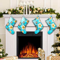 Hawaii Turtle Plumeria Ocean Christmas Stocking - AH - Polynesian Pride