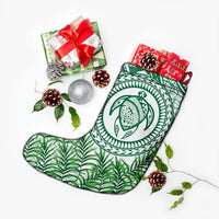 Hawaii Turtle Polyneian Palm Tree Leaf Christmas Stocking - AH - Polynesian Pride