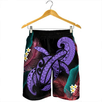 Hawaii Turtle Polynesian Tropical Men's Shorts - Ghia Style Purple - AH - Polynesian Pride