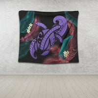 Hawaii Turtle Polynesian Tropical Tapestry - Ghia Style Purple - AH - Polynesian Pride