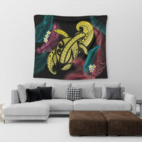 Hawaii Turtle Polynesian Tropical Tapestry - Ghia Style Yellow - AH - Polynesian Pride