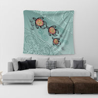 Hawaii Turtle Swimming Tribal Polynesian Tapestry - AH - Min Style - Polynesian Pride