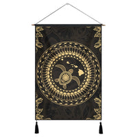Hawaii Turtle Tradition Hanging Poster - AH Hanging Poster Cotton And Linen - Polynesian Pride