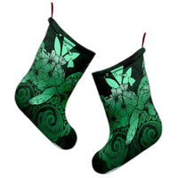 Hawaii Turtle Wave Polynesian Christmas Stocking - Hey Style Green Pastel - AH - Polynesian Pride