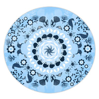 Hawaii Underwater Pattern Round Carpet - AH Round Carpet Luxurious Plush - Polynesian Pride