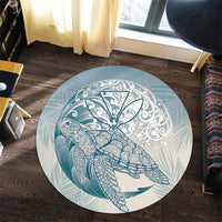 Hawaii Wave Kanaka Turtle Round Carpet - AH - Polynesian Pride