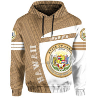 Hawaii Polynesian Sport Hoodie Gold Premium Style - Polynesian Pride