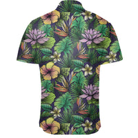 Hawaiian Shirt - Hibiscus And Plumeria Green Shirt - Polynesian Pride